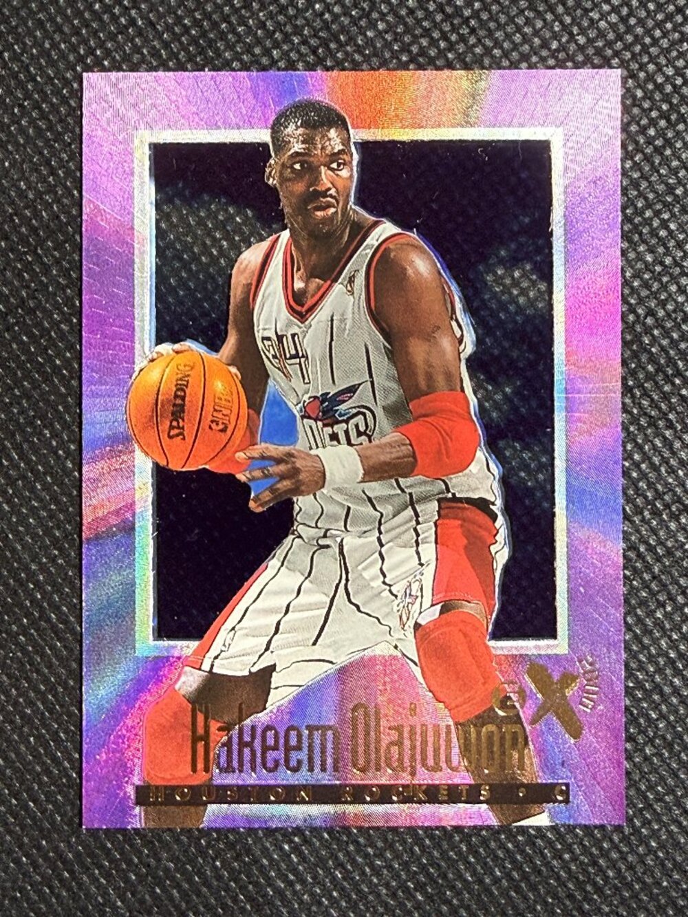 1996-97 Skybox EX-2000 #25 Hakeem Olajuwon Houston Rockets HOF